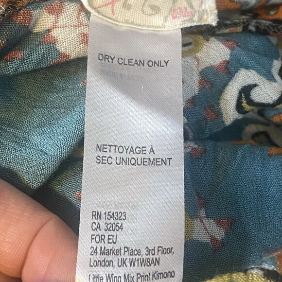 Free People “Little Wing” Mixed Print Kimono Duster – One Size - Picture 4 of 10